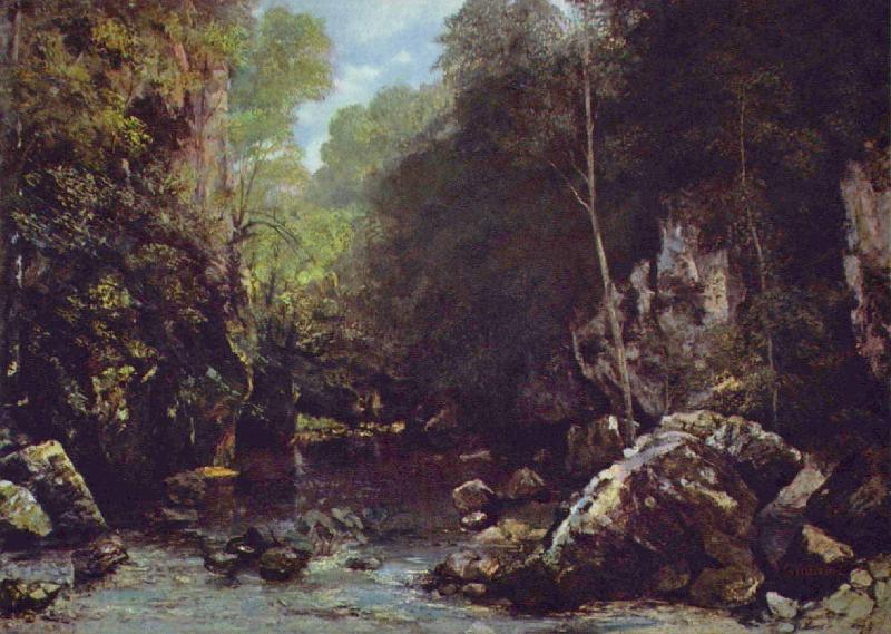 Gustave Courbet Le ruisseau noir China oil painting art